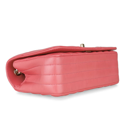 Chanel Classic Flap Calfskin Gold Shoulder Bag Style 6