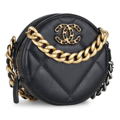 Chanel 19 Round Clutch With Chain