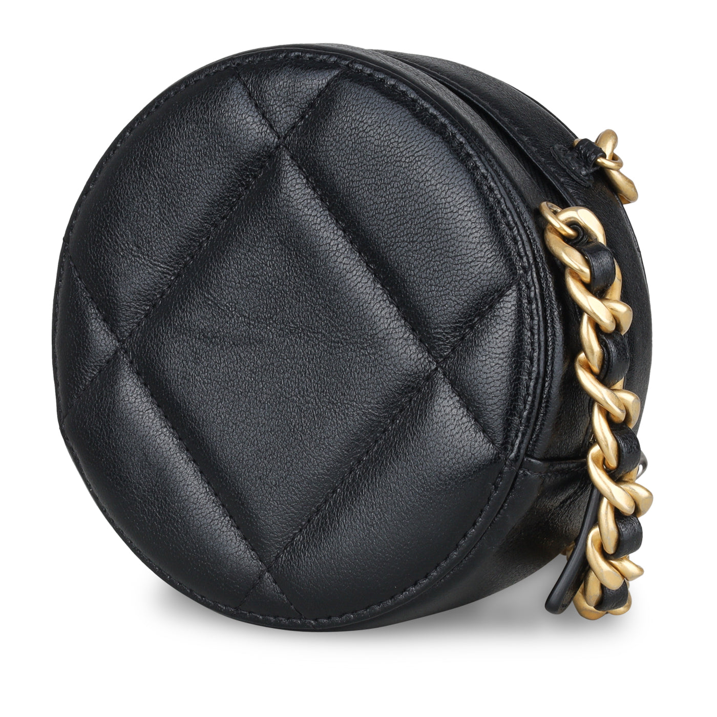 Chanel 19 Round Clutch With Chain