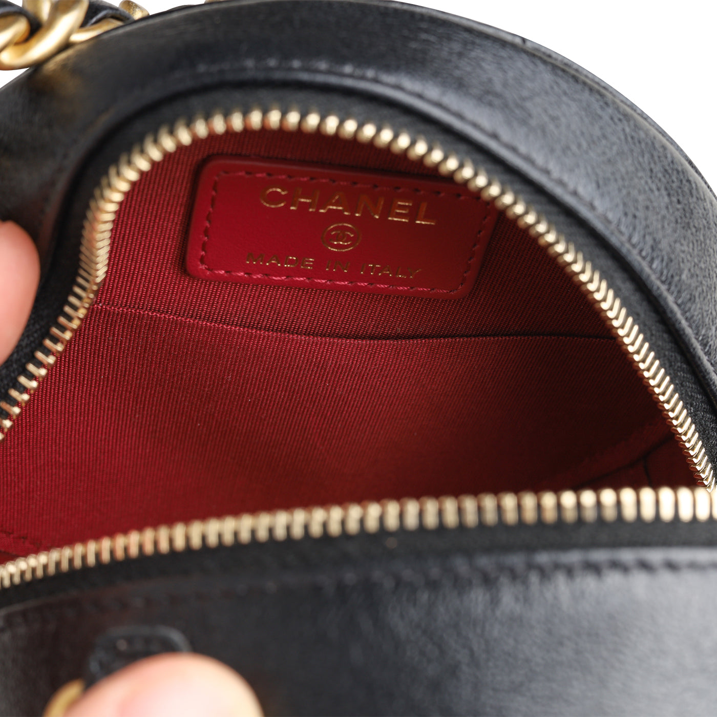 Chanel 19 Round Clutch With Chain