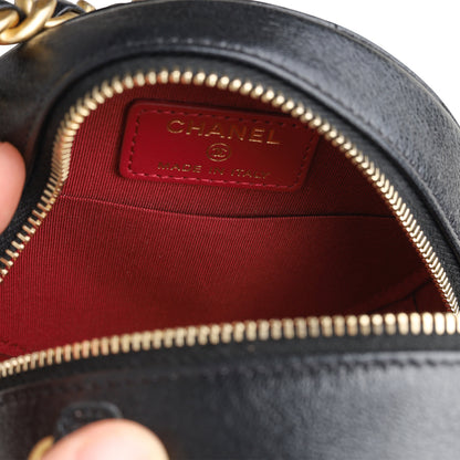Chanel 19 Round Clutch With Chain