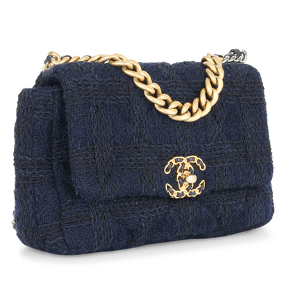 Chanel Chanel 19 Tweed Black Shoulder Bag Style 6