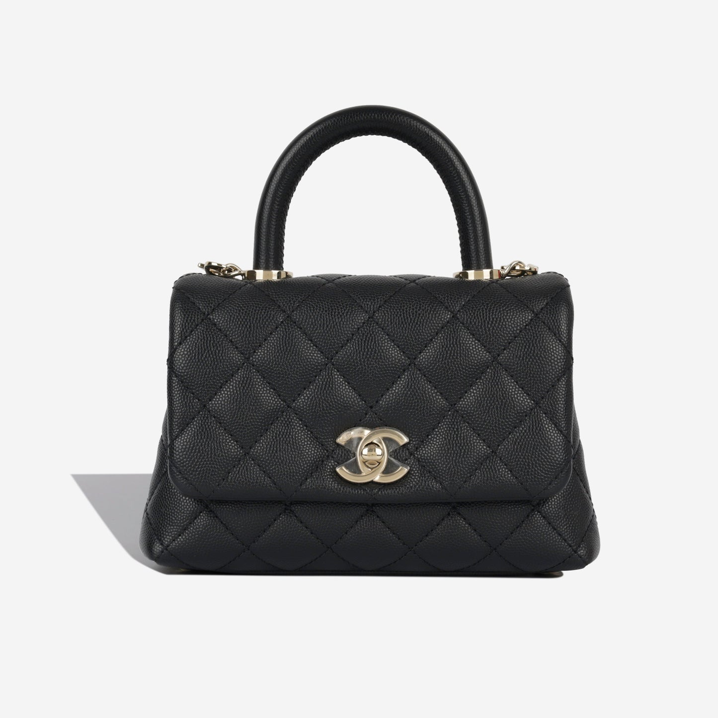 Chanel Mini Coco Handle - Black Caviar