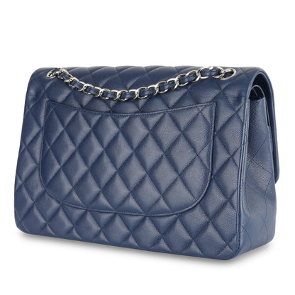 Chanel Jumbo Classic Flap Bag - Navy