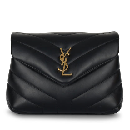 Saint Laurent Loulou Lambskin Black Shoulder Bag