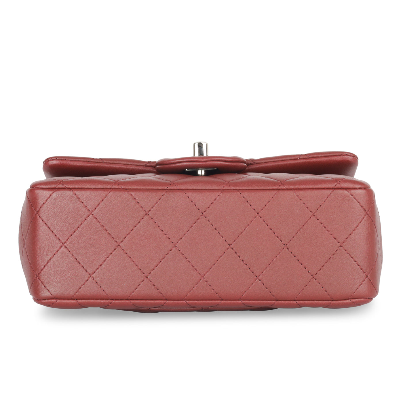 Chanel Classic Flap Lambskin Silver Shoulder Bag Style 25