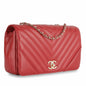 Chanel Classic Flap Calfskin Gold Shoulder Bag Style 5