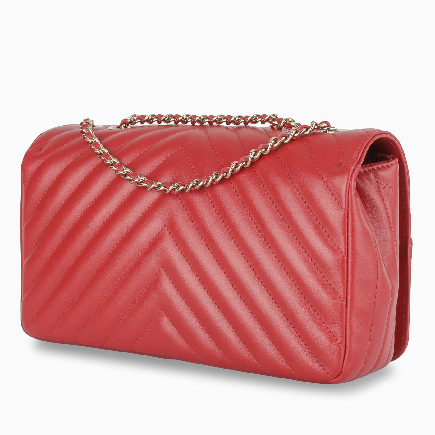 Chanel Classic Flap Calfskin Gold Shoulder Bag Style 5