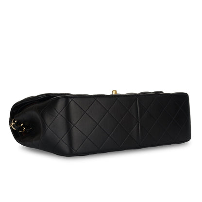Chanel Classic Flap Lambskin Black Shoulder Bag Style 45