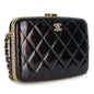 Chanel Patent Leather Black Clutch Patent Leather