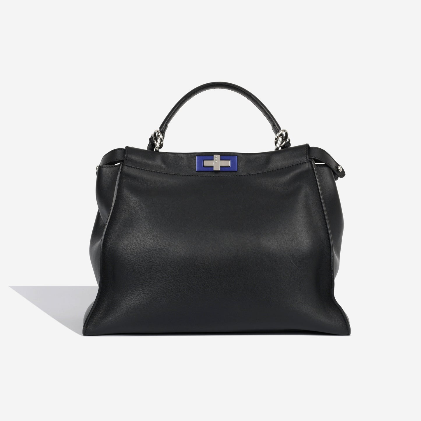 Fendi Peekaboo Lambskin Black Handbag Lambskin