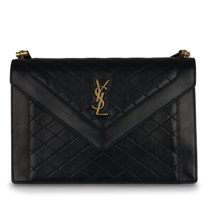 Saint Laurent Lambskin Black Handbag
