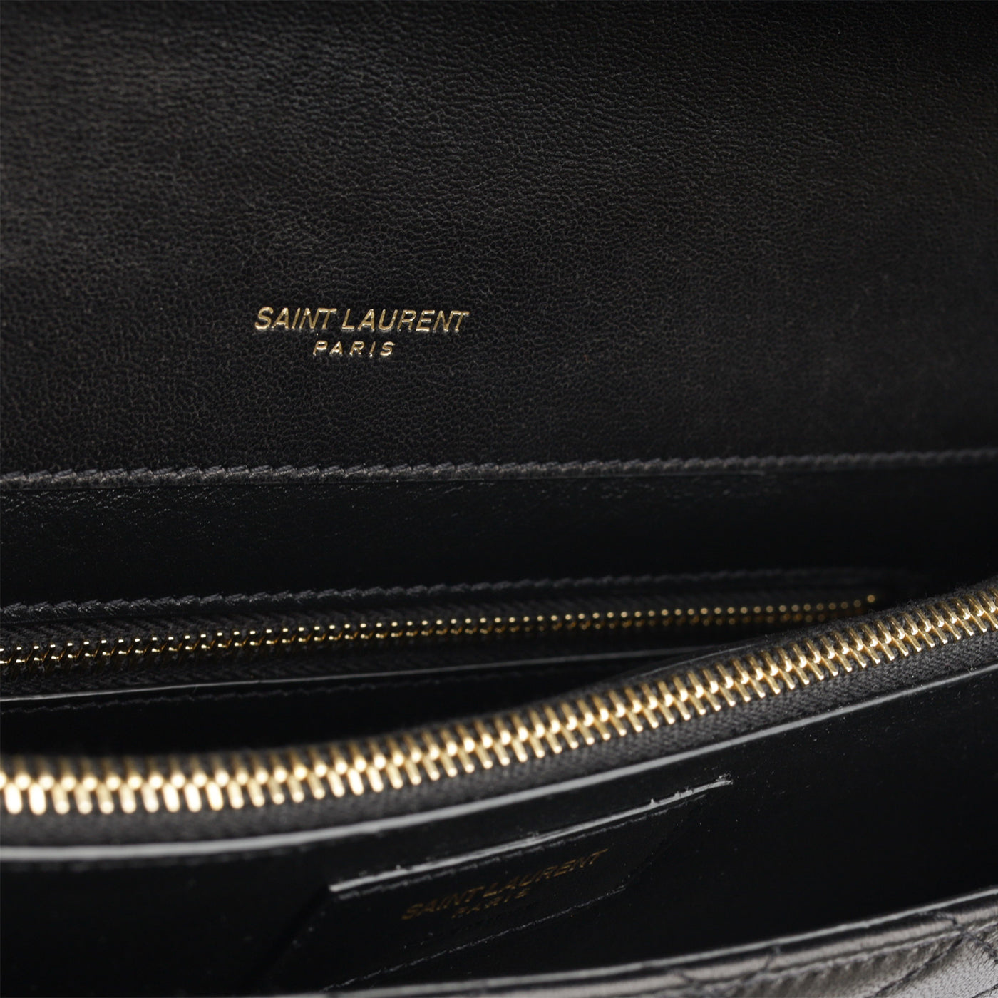 Saint Laurent Lambskin Black Handbag