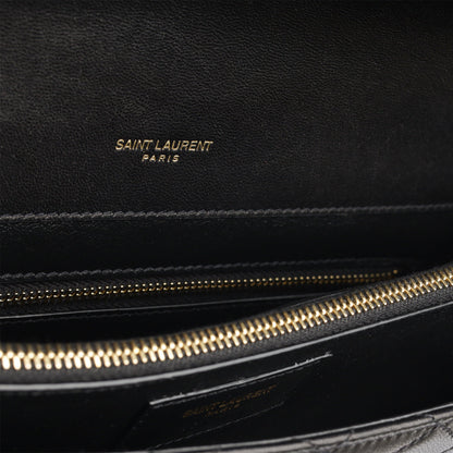Saint Laurent Lambskin Black Handbag