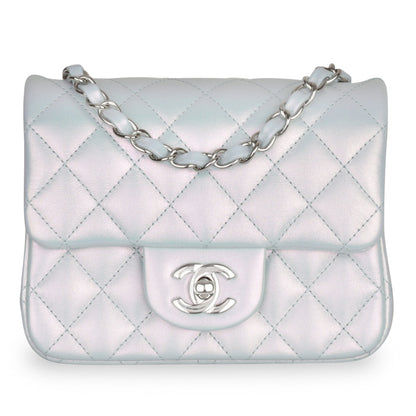 Chanel Classic Flap Leather Silver Shoulder Bag Style 4