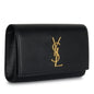 Saint Laurent Kate Calfskin Black Shoulder Bag