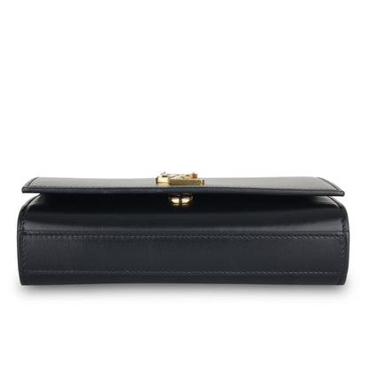 Saint Laurent Kate Calfskin Black Shoulder Bag
