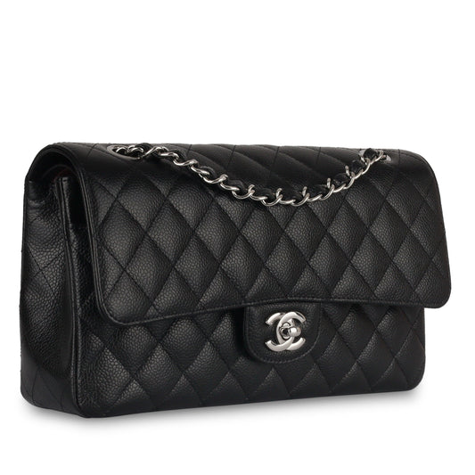 Chanel Classic Flap Caviar Black Shoulder Bag Style 78