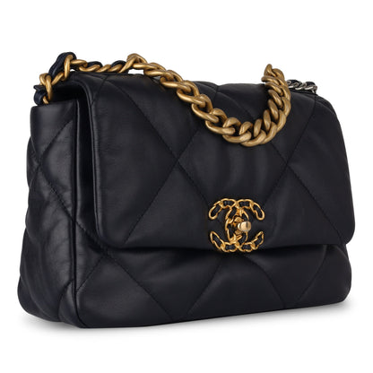 Chanel Chanel 19 Tweed Gold Shoulder Bag Tweed