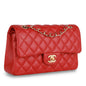 Chanel Classic Flap Caviar Gold Shoulder Bag Style 34