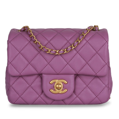 Chanel Classic Flap Lambskin Gold Shoulder Bag Style 131