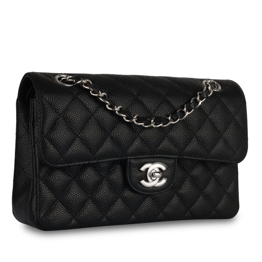 Chanel Classic Flap Caviar Black Shoulder Bag Style 121