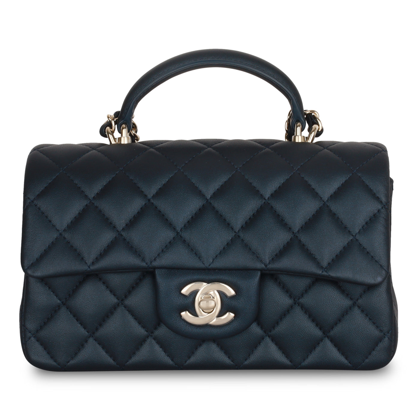 Chanel Classic Flap Lambskin Gold Shoulder Bag Style 73