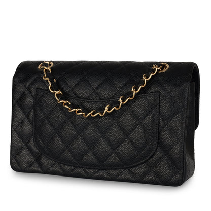 Chanel Classic Flap Caviar Black Shoulder Bag Style 120