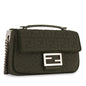 Fendi Baguette Canvas Red Shoulder Bag Style 60