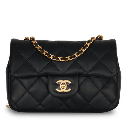 Mini Flap Bag - Heart Chain