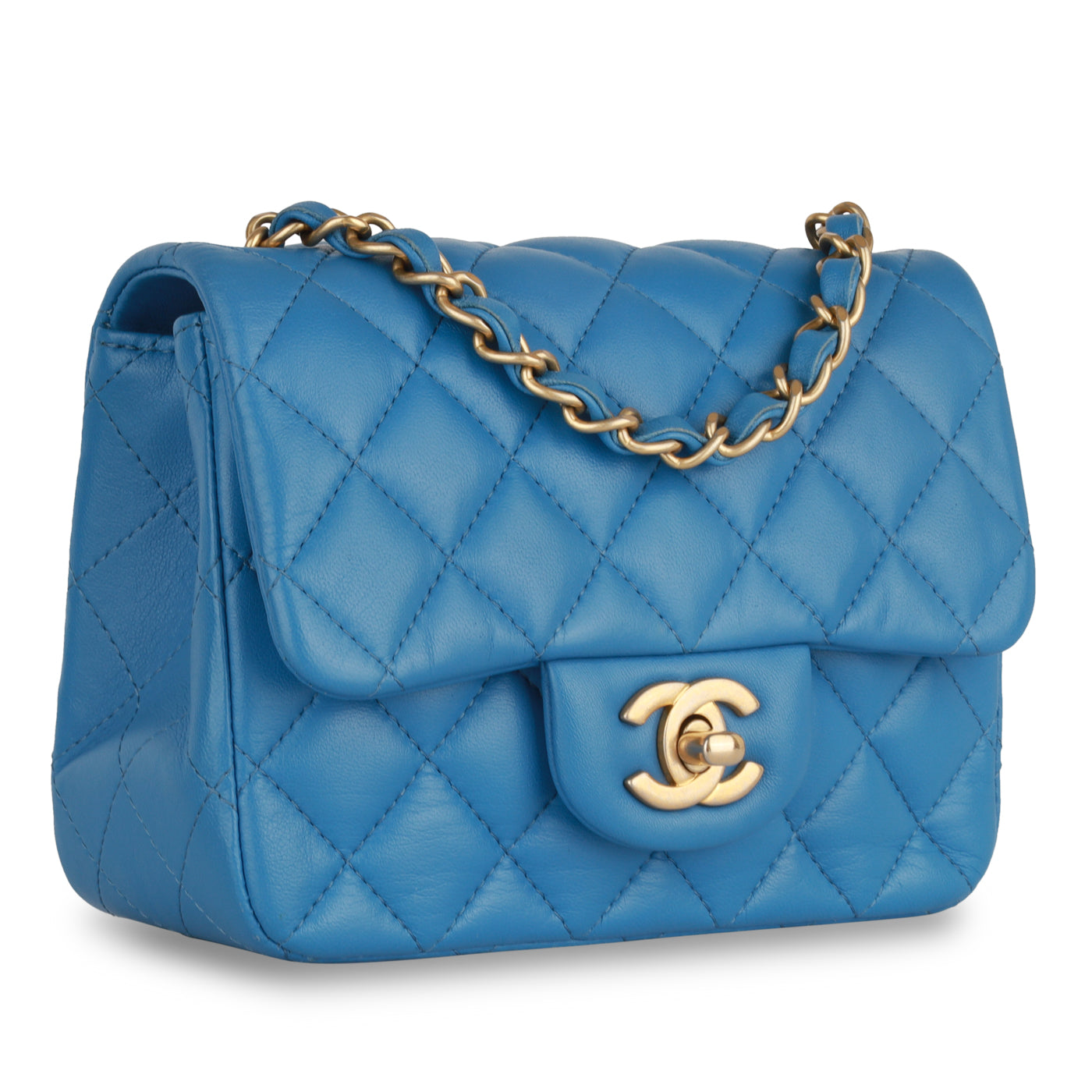 Chanel Classic Flap Lambskin Gold Shoulder Bag Style 89