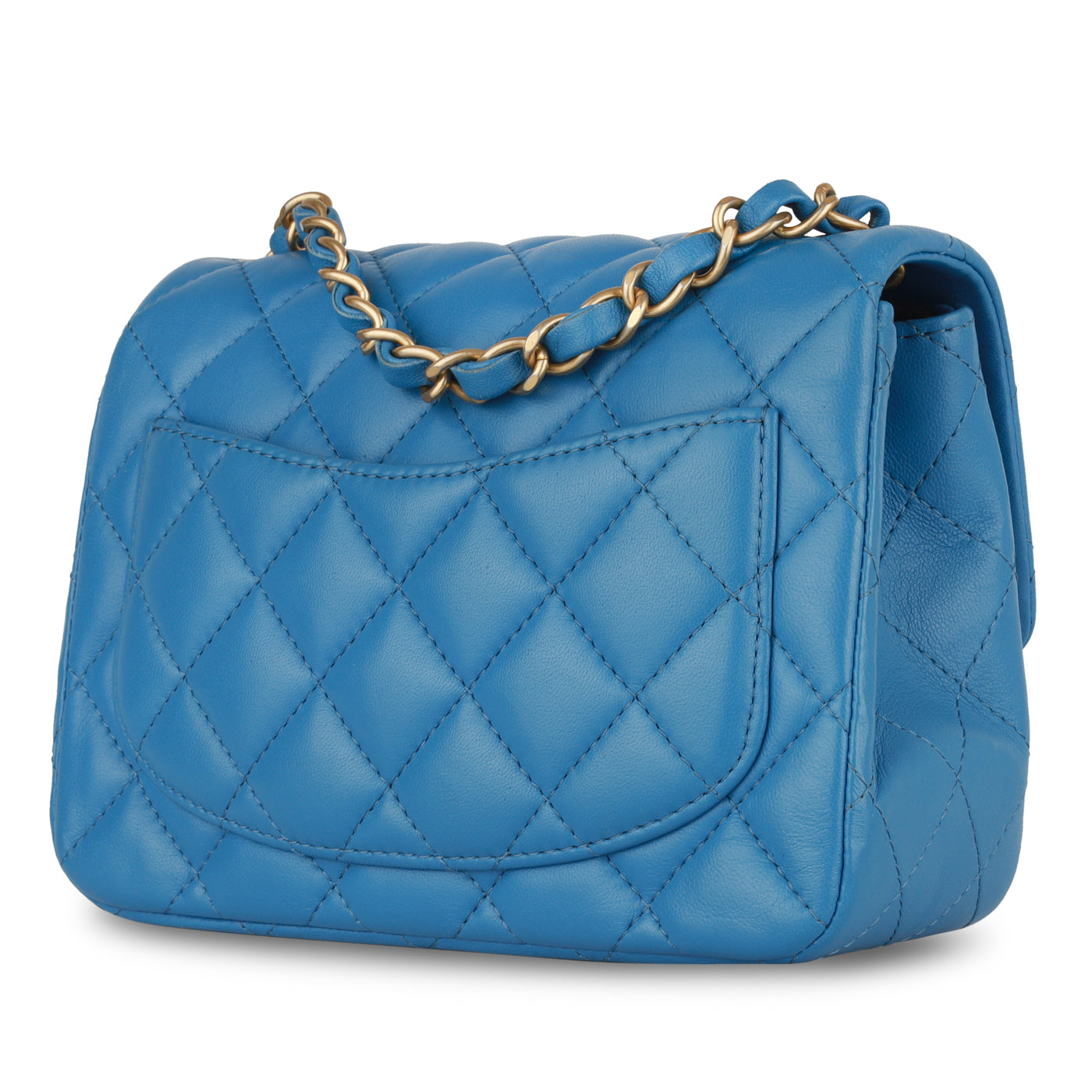 Chanel Classic Flap Lambskin Gold Shoulder Bag Style 89