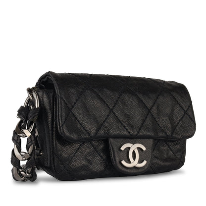 Chanel Classic Flap Caviar Black Shoulder Bag Style 144
