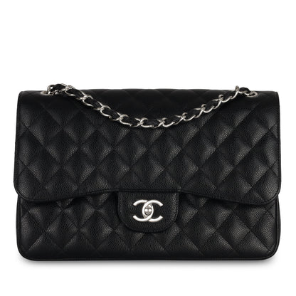 Chanel Classic Flap Lambskin Black Shoulder Bag Style 42