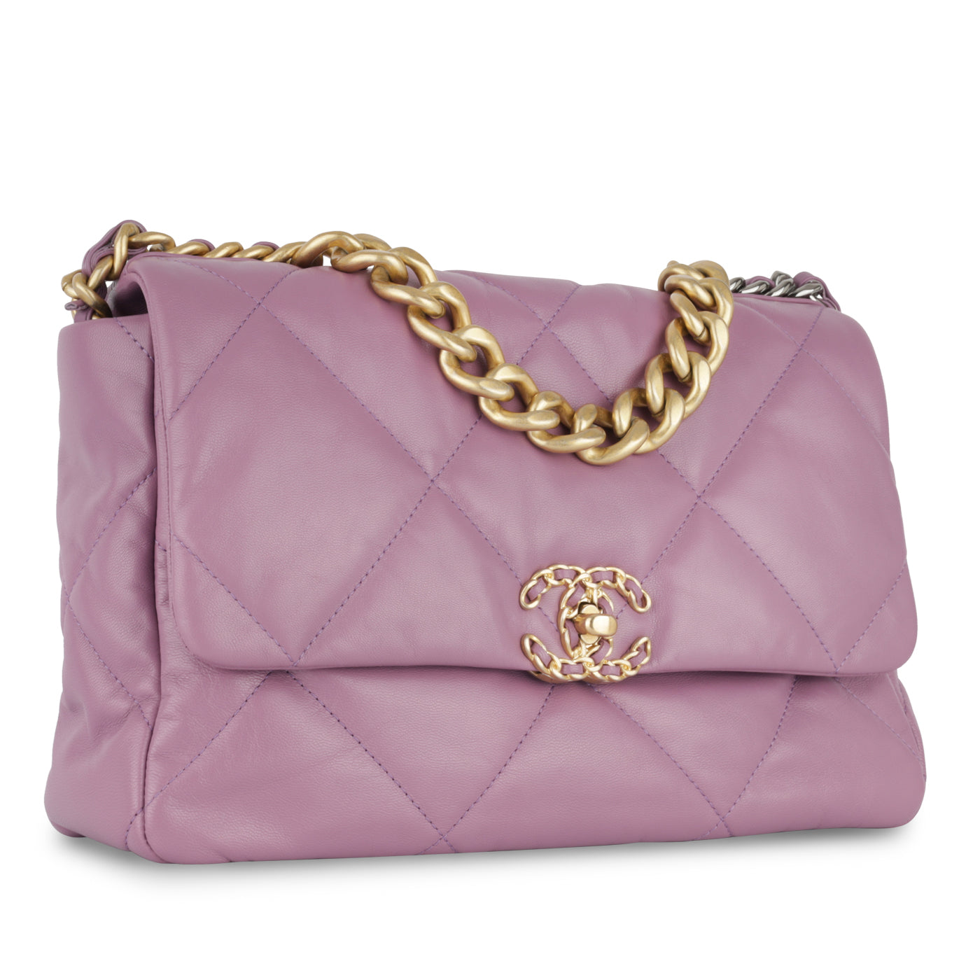 Chanel Chanel 19 Lambskin Gold Shoulder Bag Style 12
