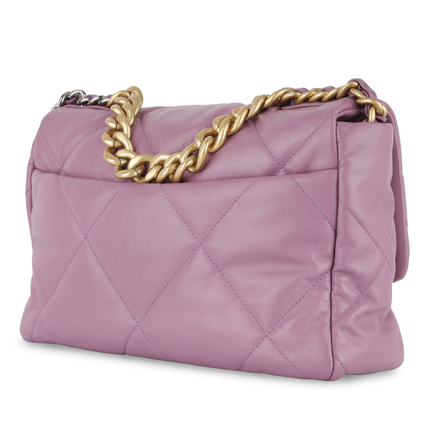 Chanel Chanel 19 Lambskin Gold Shoulder Bag Style 12