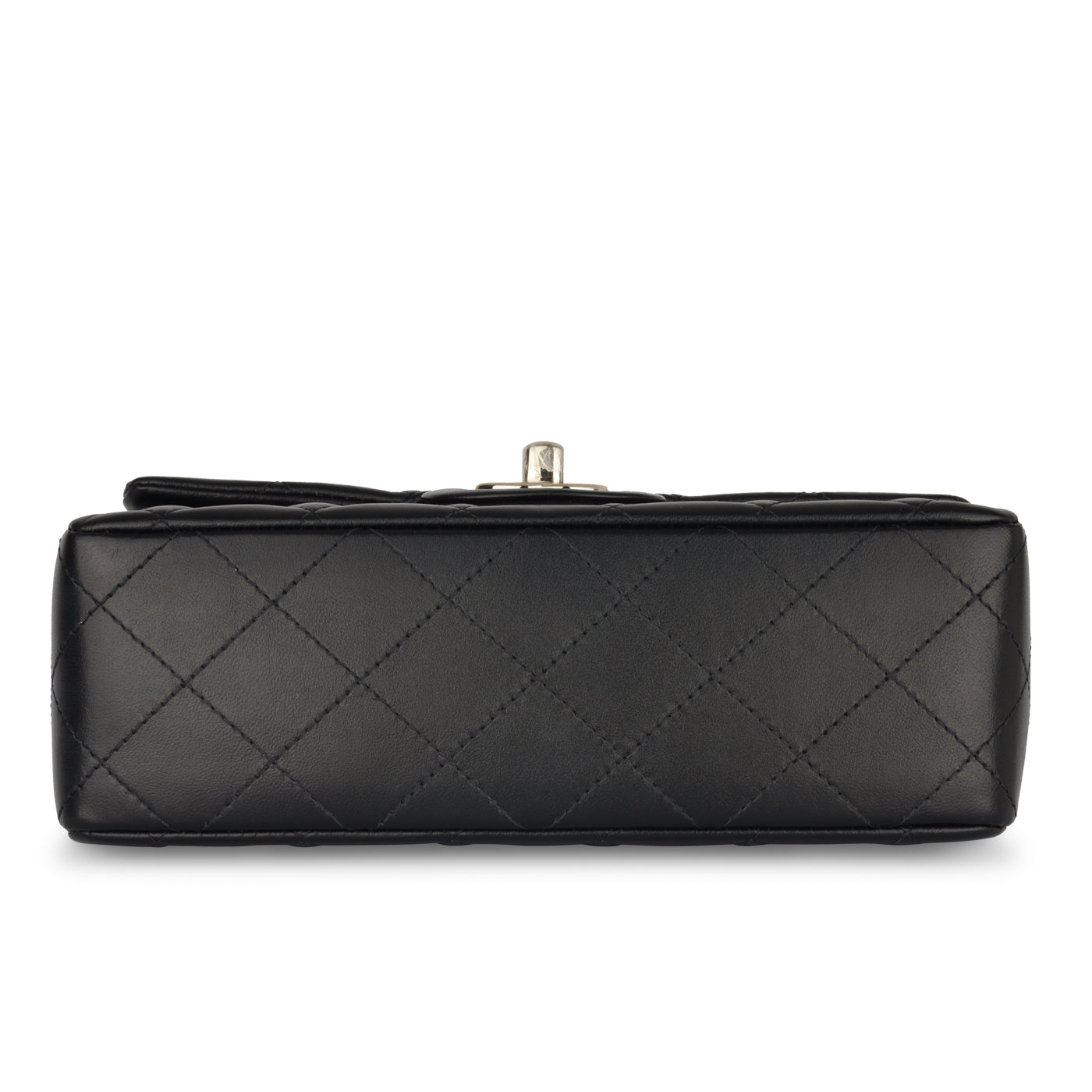 Chanel Classic Flap Lambskin Black Shoulder Bag Style 163