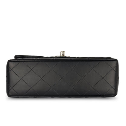 Chanel Classic Flap Lambskin Black Shoulder Bag Style 163