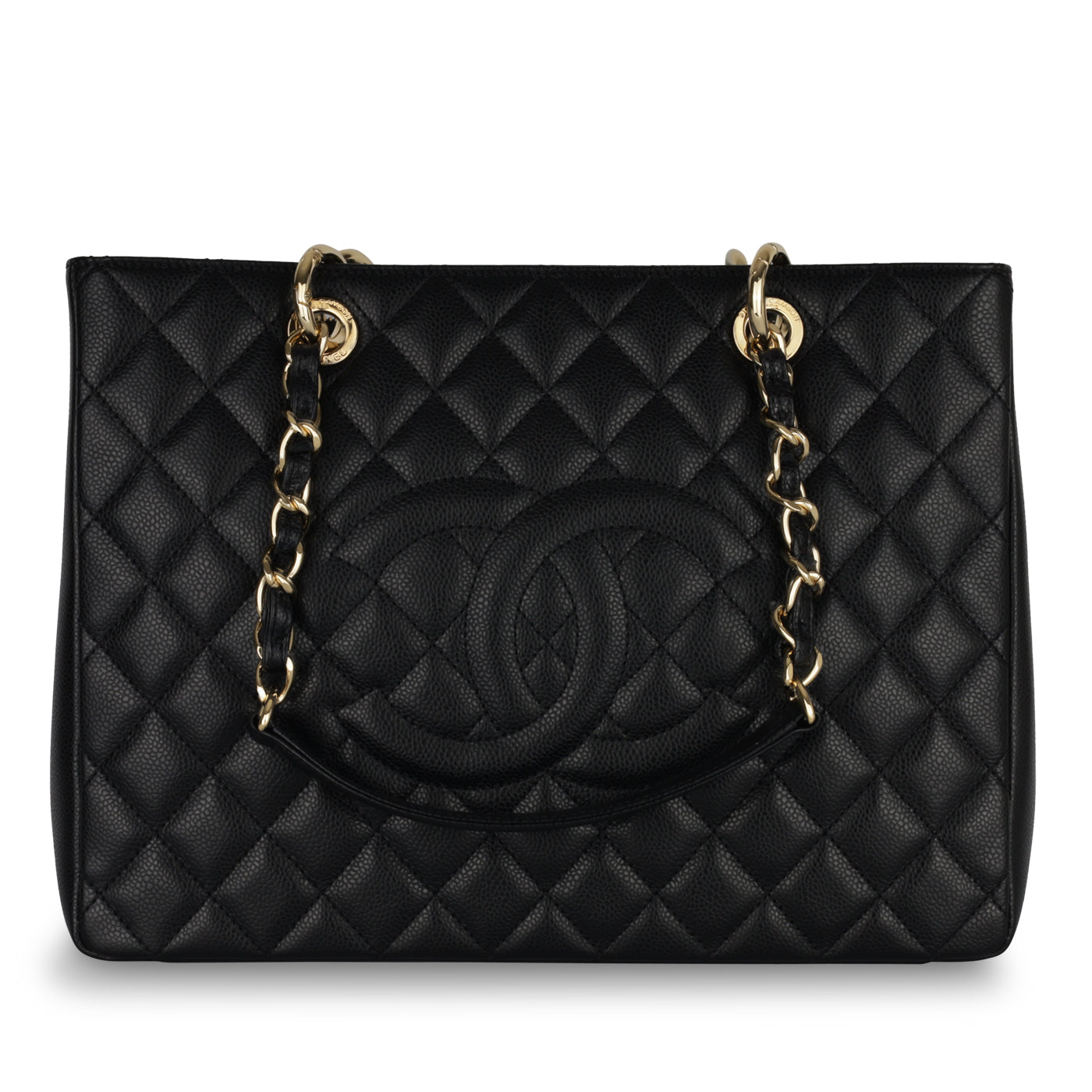 Chanel Shopping Tote Caviar Black Tote Bag Style 14
