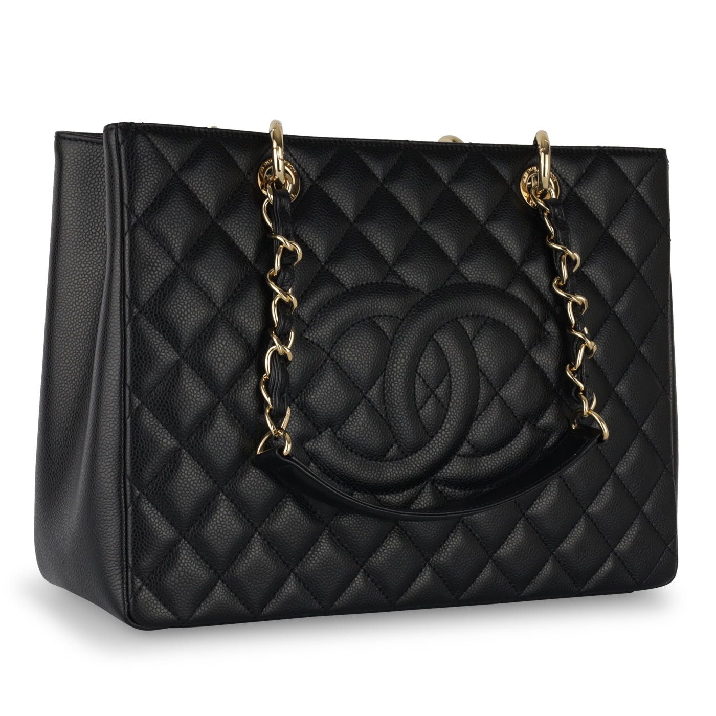 Chanel Shopping Tote Caviar Black Tote Bag Style 14