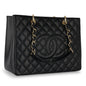 Chanel Shopping Tote Caviar Black Tote Bag Style 14