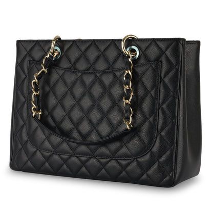 Chanel Shopping Tote Caviar Black Tote Bag Style 14