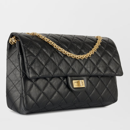 Chanel Classic Flap Lambskin Black Shoulder Bag Style 6