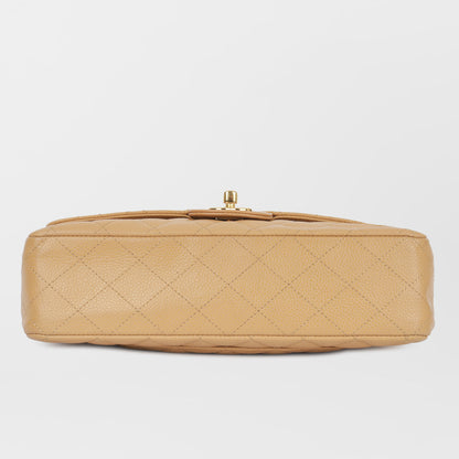 Chanel Classic Flap Caviar Gold Shoulder Bag Style 24