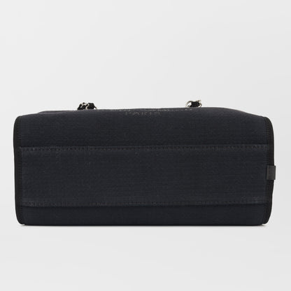 Chanel Deauville Lambskin Black Tote Bag Style 2