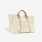 Chanel Deauville Canvas Gold Tote Bag Canvas