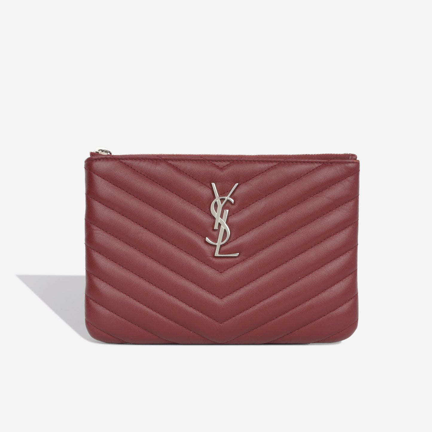 Saint Laurent College Calfskin Red Shoulder Bag