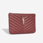 Saint Laurent College Calfskin Red Shoulder Bag Calfskin