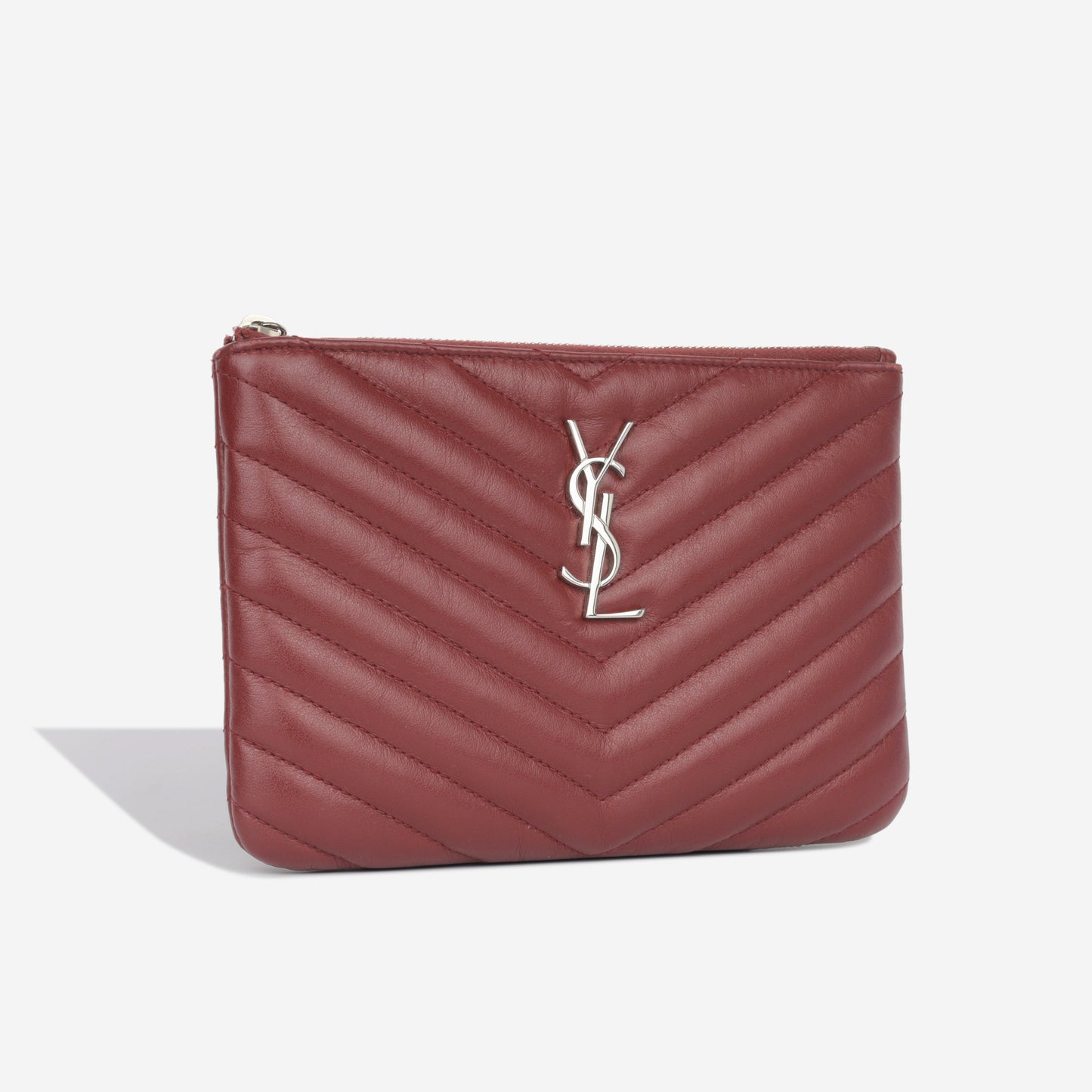 Saint Laurent College Calfskin Red Shoulder Bag