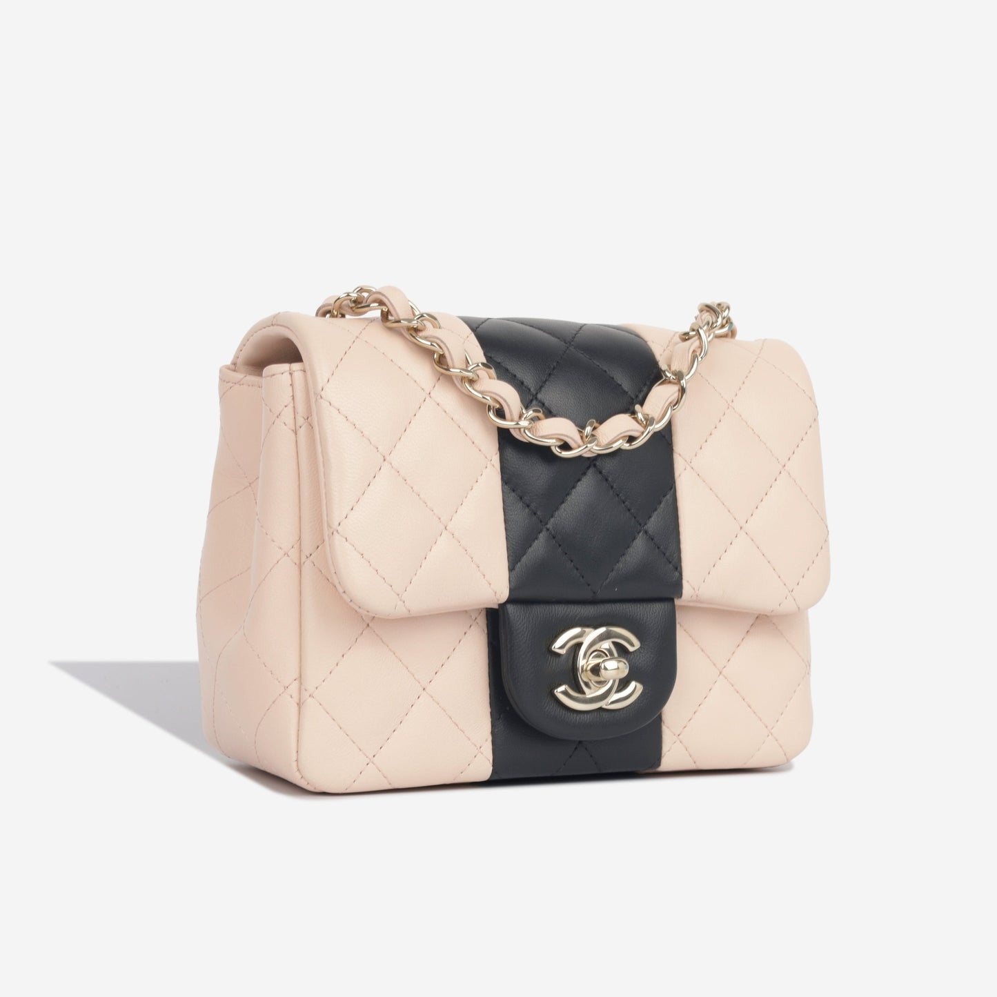 Chanel Classic Flap Lambskin Black Shoulder Bag Style 216